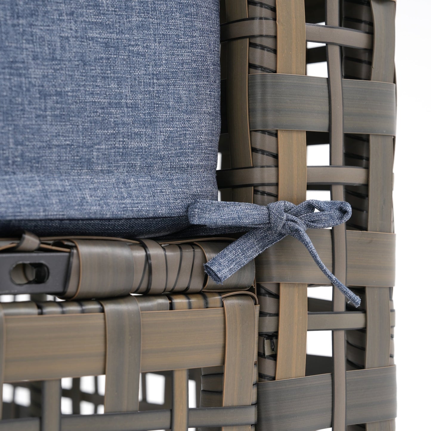 Gruppo di sedute componibili da esterno per 6 persone con cuscini