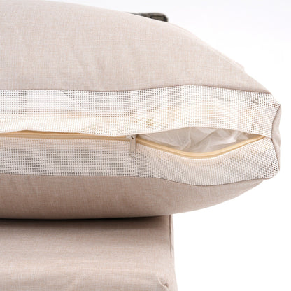 Gruppo di sedute componibili da esterno per 6 persone con cuscini