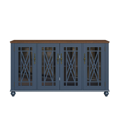 Buffet/Credenza da Cucina in Legno in Stile Vintage - 160 cm di Larghezza