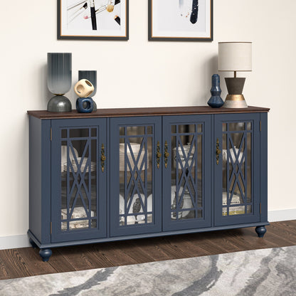 Buffet/Credenza da Cucina in Legno in Stile Vintage - 160 cm di Larghezza