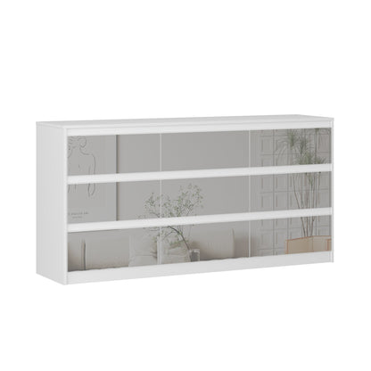 Comò con 9 cassetti da 63W, comò decorativo per soggiorno e camera da letto.