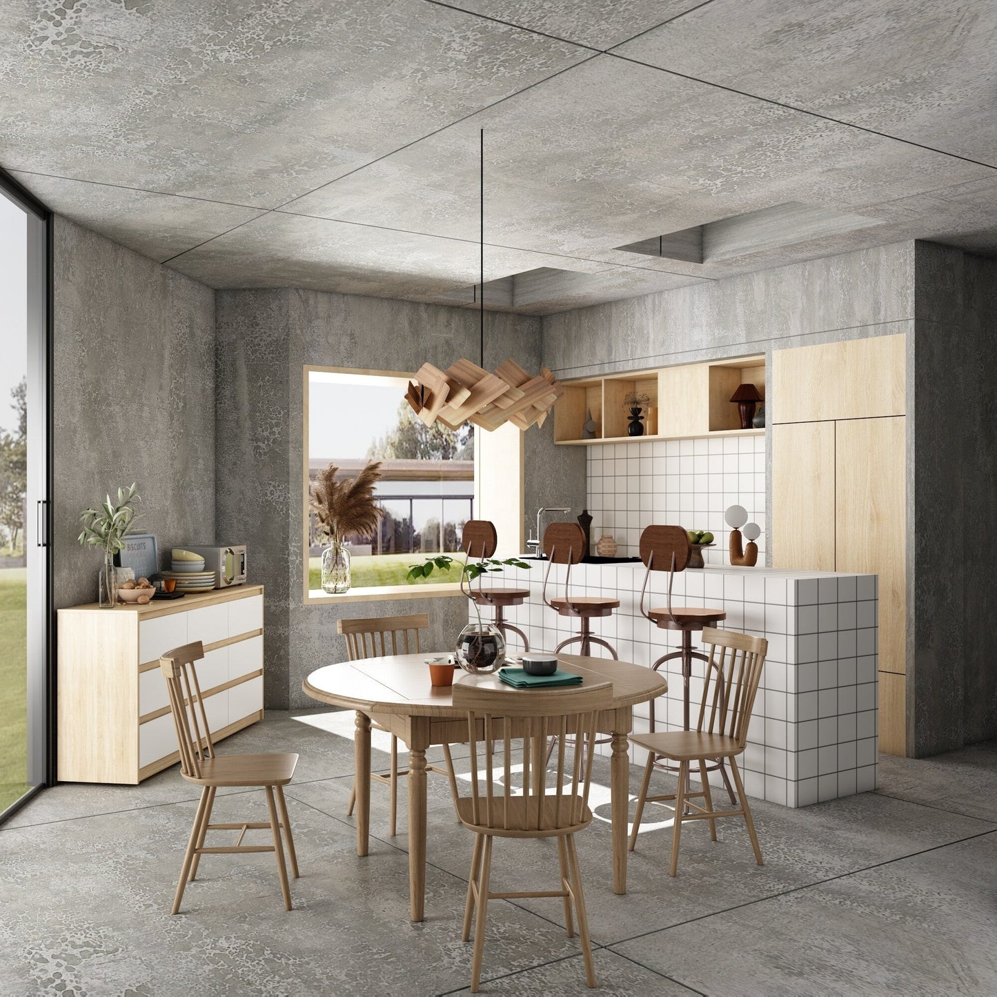 Comò con 9 cassetti da 63W, comò decorativo per soggiorno e camera da letto.