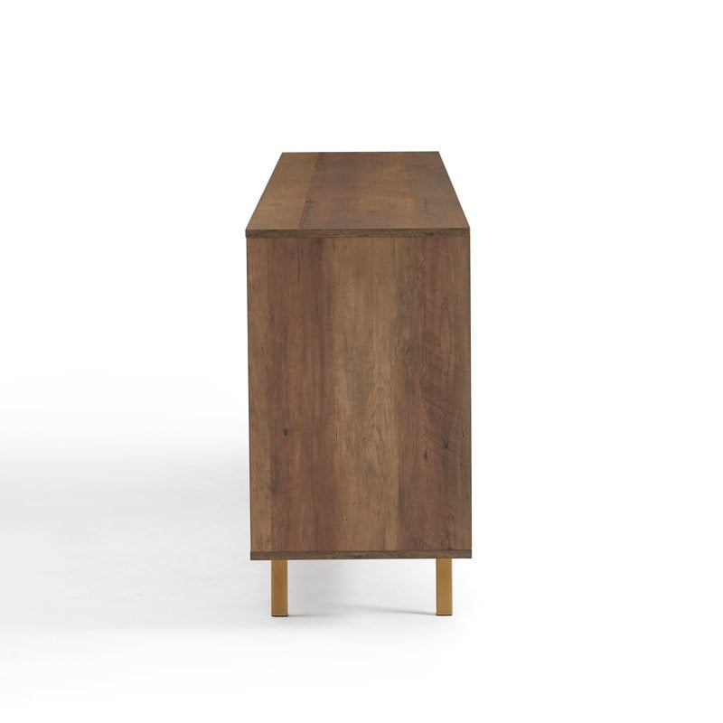 Mobile portaoggetti in legno con buffet e credenza, larghezza 63''