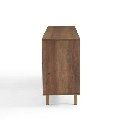 Mobile portaoggetti in legno con buffet e credenza, larghezza 63''