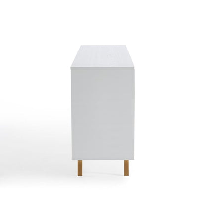 Mobile portaoggetti in legno con buffet e credenza, larghezza 63''