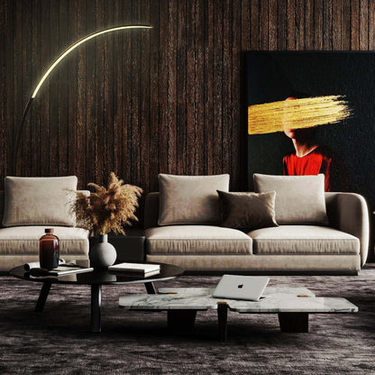 Lampada da terra a LED regolabile a 69 LED - Arco/Curva - RGBW - N/A