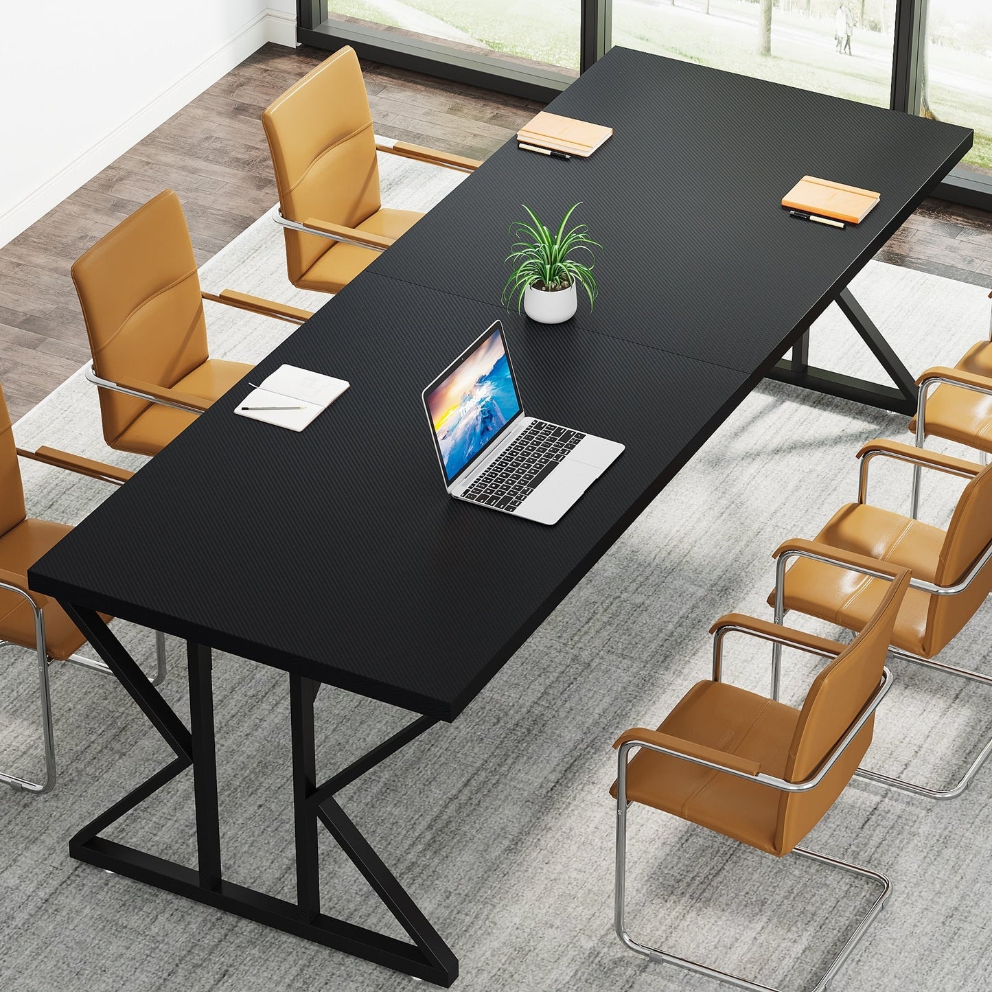 Scrivania da ufficio da 70,8 pollici, grande scrivania per computer, postazione di lavoro.