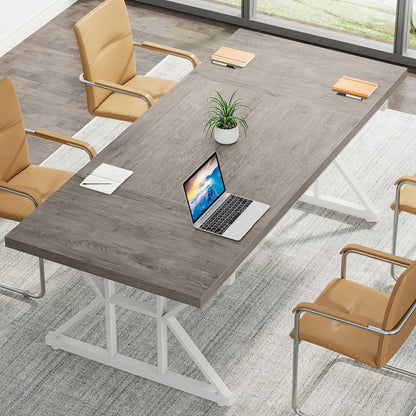 Scrivania da ufficio da 70,8 pollici, grande scrivania per computer, postazione di lavoro.