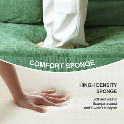 Divano letto trasformabile imbottito da 70,87 pollici, comodo divano letto trasformabile a forma di sedia per soggiorno, camera da letto, tessuto in chenille.