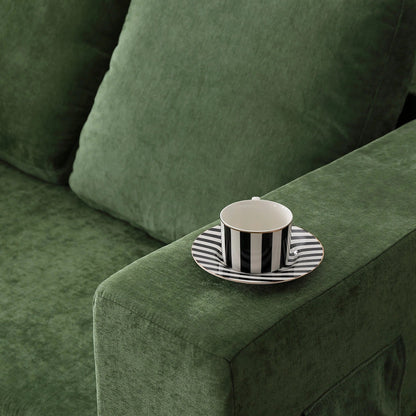 Divano letto trasformabile imbottito da 70,87 pollici, comodo divano letto trasformabile a forma di sedia per soggiorno, camera da letto, tessuto in chenille.