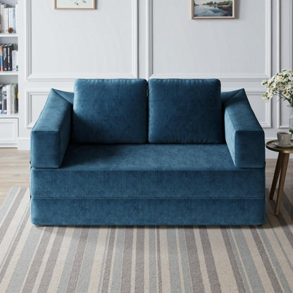 Divano letto trasformabile imbottito da 70,87 pollici, comodo divano letto trasformabile a forma di sedia per soggiorno, camera da letto, tessuto in chenille.