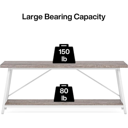 Tavolo da divano extra lungo da 180 cm, console d'ingresso in stile industriale