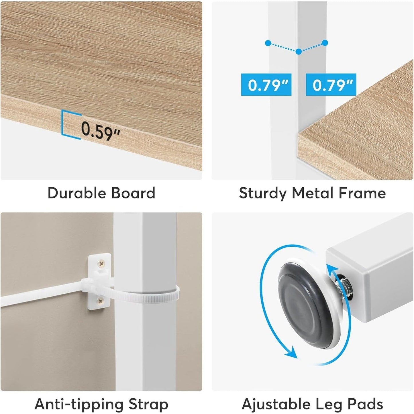 71 Libreria in stile industriale, scaffale a 6 livelli in legno marrone rustico, scaffali aperti per libri