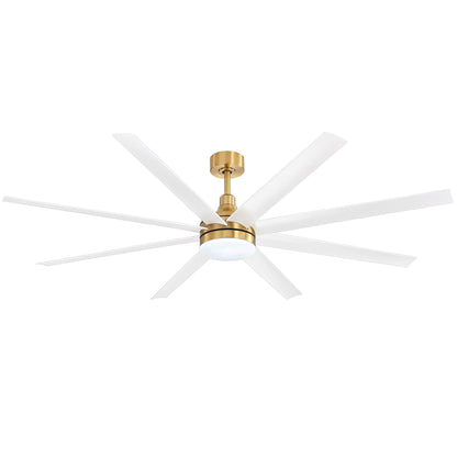 Ventilatore a soffitto da 72 pollici con luce a LED e telecomando - 8 pale