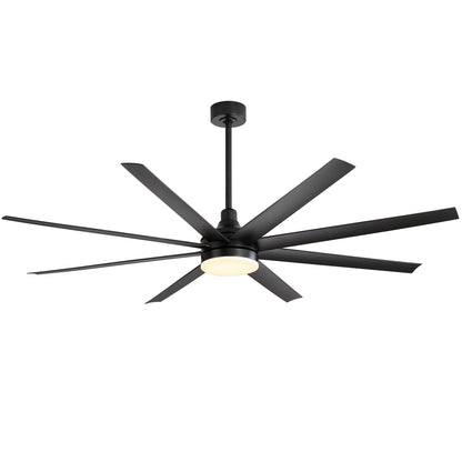 Ventilatore a soffitto da 72 pollici con luce a LED e telecomando - 8 pale
