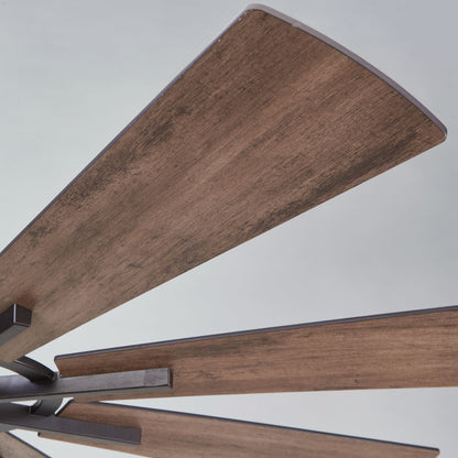 Ventilatore a soffione a 60 pollici in bronzo brunito con luce e telecomando - 60 pollici