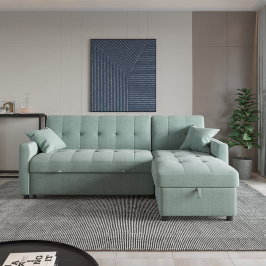 Divano letto reversibile e chaise longue largo 82''