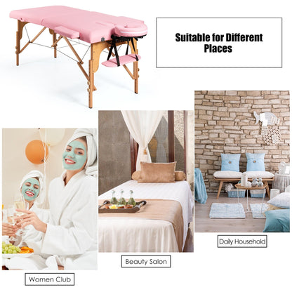 Tavolo da massaggio portatile da 84''L, letto estetico regolabile per viso e tatuaggi, con borsa per il trasporto.