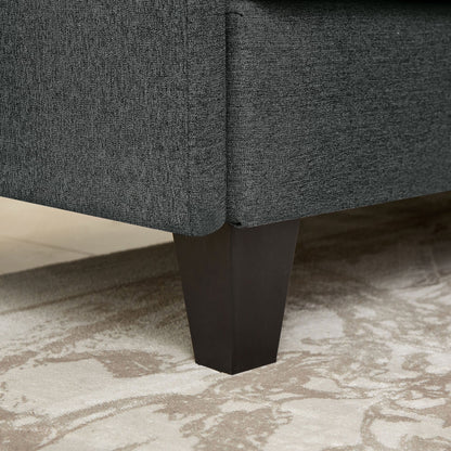 Divano componibile a L 86.22 con tasche laterali portaoggetti