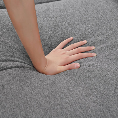 Divano componibile a L 86.22 con tasche laterali portaoggetti