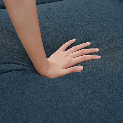 Divano componibile a L 86.22 con tasche laterali portaoggetti