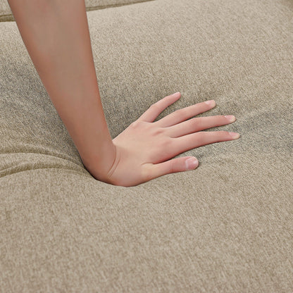 Divano componibile a L 86.22 con tasche laterali portaoggetti