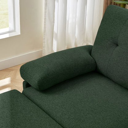 Divano componibile a L 86.22 con tasche laterali portaoggetti