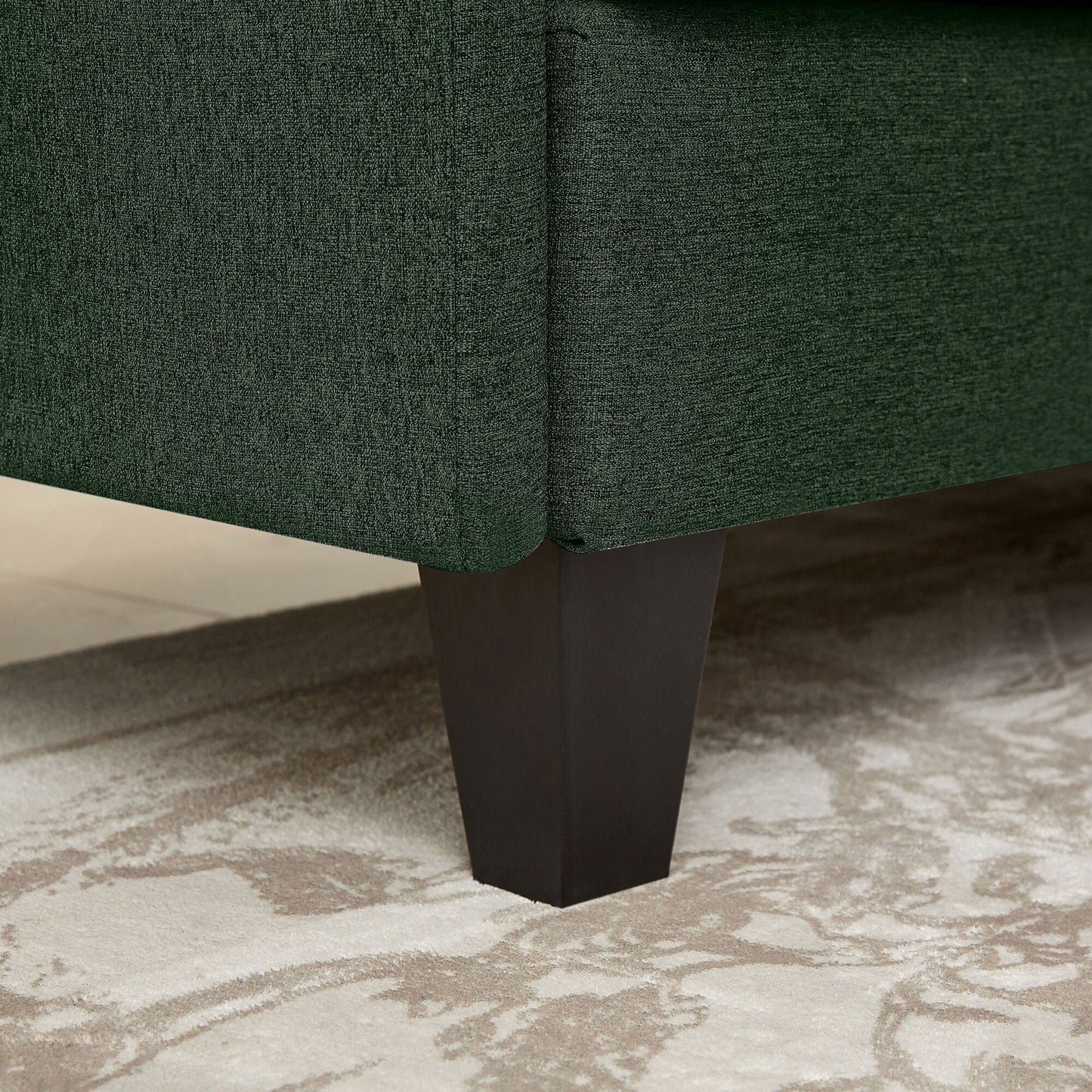 Divano componibile a L 86.22 con tasche laterali portaoggetti