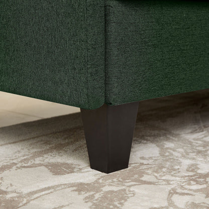 Divano componibile a L 86.22 con tasche laterali portaoggetti