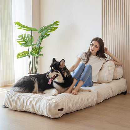 Divano letto pieghevole in cordoncino, singolo, 8 posti