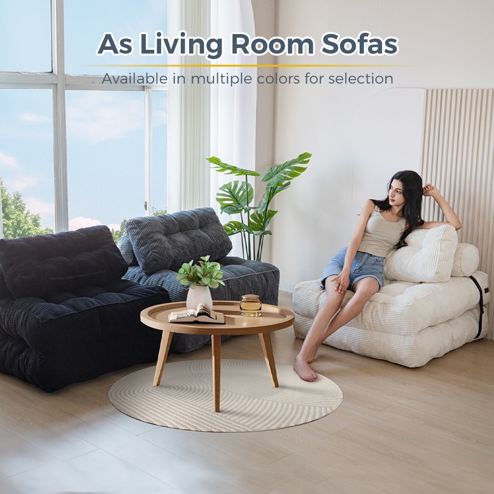 Divano letto pieghevole in cordoncino, singolo, 8 posti