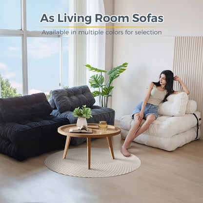 Divano letto pieghevole in cordoncino, singolo, 8 posti