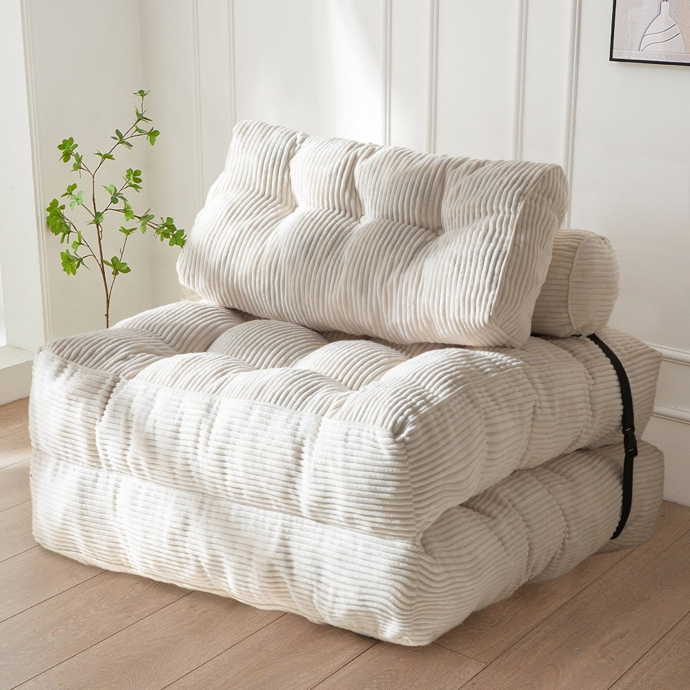 Divano letto pieghevole in cordoncino, singolo, 8 posti