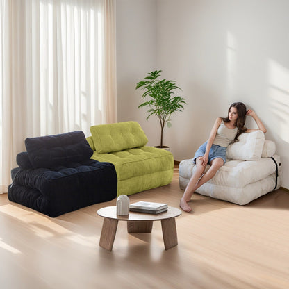 Divano letto pieghevole in cordoncino, singolo, 8 posti