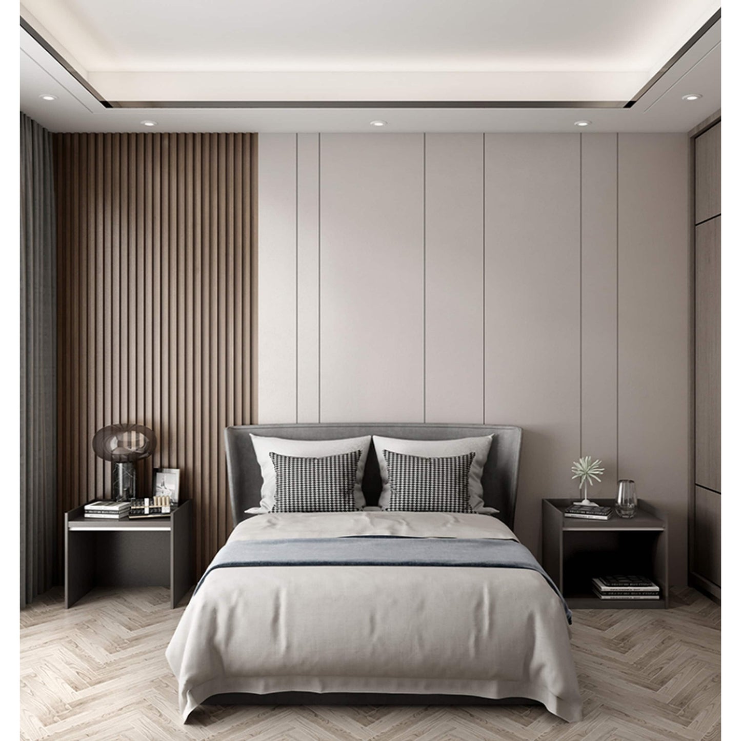 Lama di rivestimento per pareti in legno massello - 93 pollici x 6 pollici x 0,8 pollici - 3 pezzi + 1 pezzo di finitura per estremità