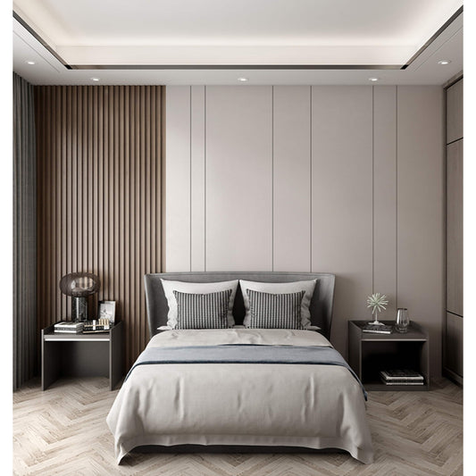 Lama di rivestimento per pareti in legno massello - 93 pollici x 6 pollici x 0,8 pollici - 3 pezzi + 1 pezzo di finitura per estremità