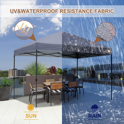 ABCCANOPY Tenda da sole pieghevole resistente e facile da montare, per esterni.