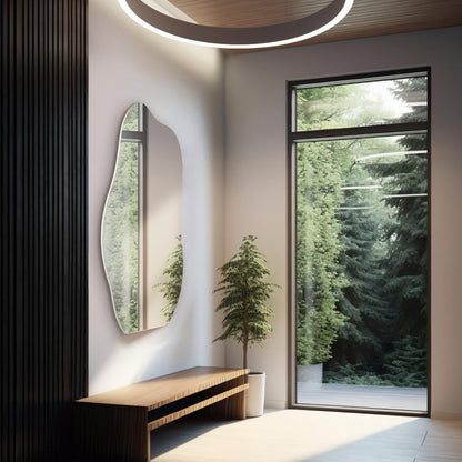 Specchio da parete asimmetrico e irregolare ALYA