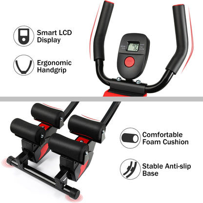 Macchina per Addominali Pieghevole, Attrezzo per Allenare gli Addominali, Fitness per la Casa