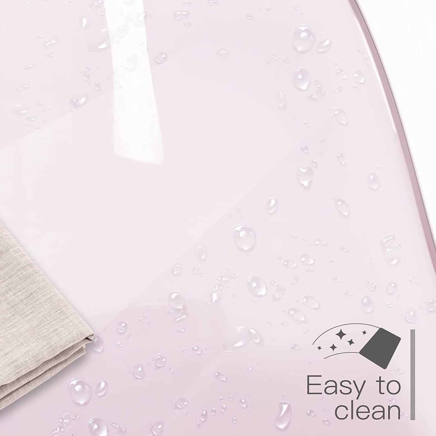 Sedia da ufficio girevole in acrilico, regolabile in altezza, senza braccioli, con ruote, per uso domestico.