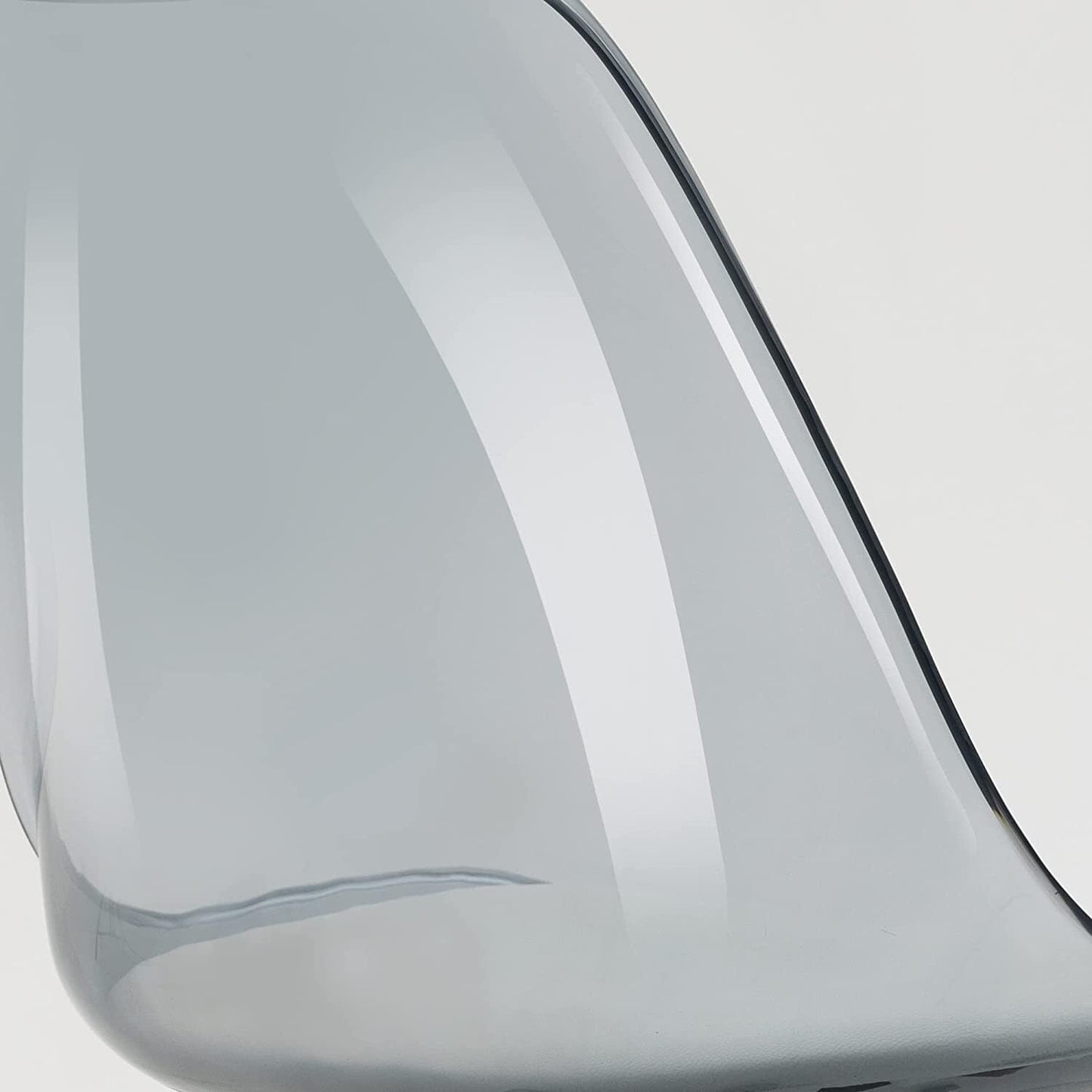 Sedia da ufficio girevole in acrilico, regolabile in altezza, senza braccioli, con ruote, per uso domestico.