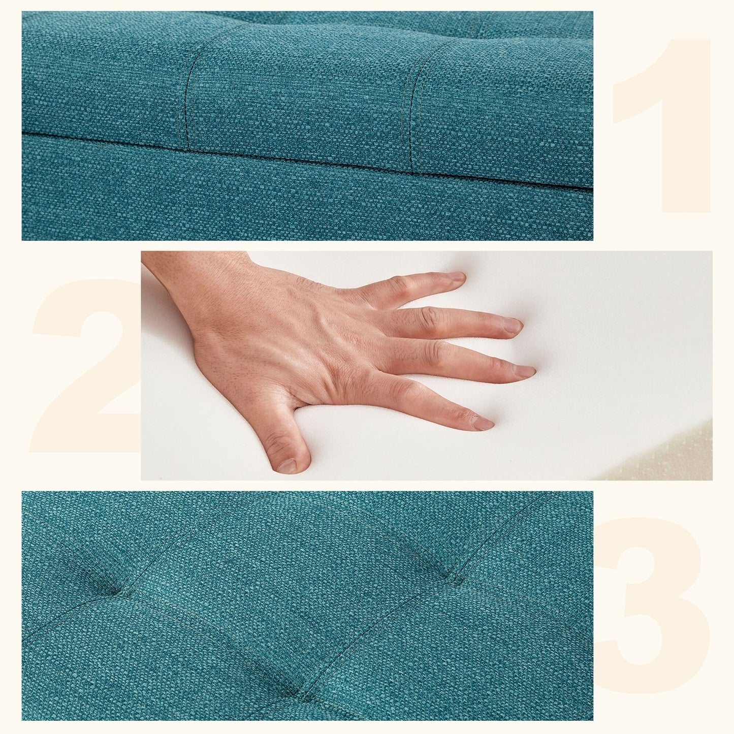 Panca con contenitore Adeco 50 in similpelle