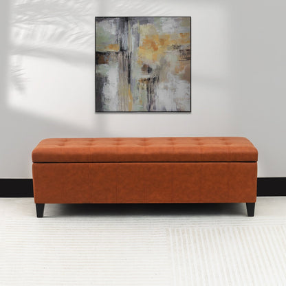 Panca con contenitore Adeco 50 in similpelle