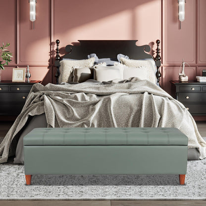 Panca con contenitore Adeco 50 in similpelle