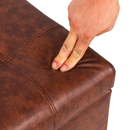 Panca con contenitore Adeco 50 in similpelle