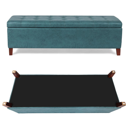 Panca con contenitore Adeco 50 in similpelle