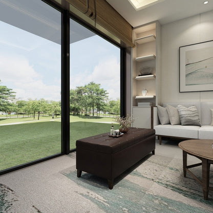 Panca con contenitore Adeco 50 in similpelle