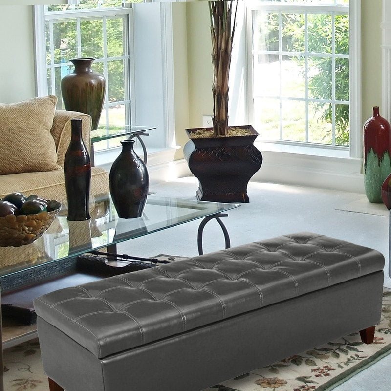 Panca con contenitore Adeco 50 in similpelle