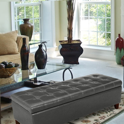 Panca con contenitore Adeco 50 in similpelle