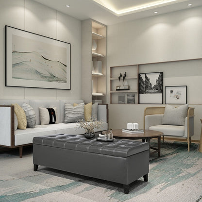 Panca con contenitore Adeco 50 in similpelle